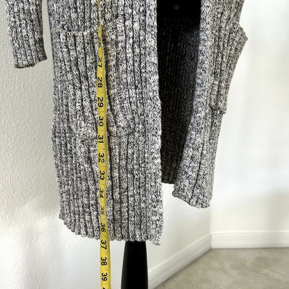 Hollister Y2K Cardigan Heathered Gray Open Front Sz. Large Casual Casual - Picture 8 of 10